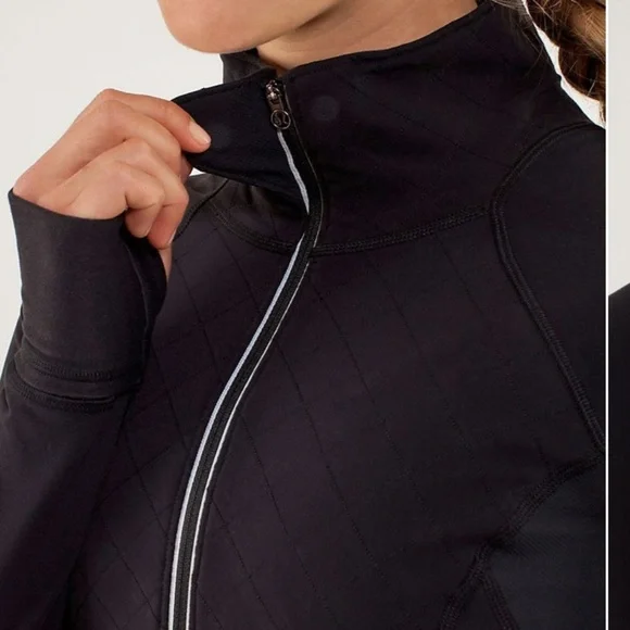 Lululemon Toasty Tech 1/2 Zip- Black Winter Tech Fleece Long Sleeve- Size 6 - Picture 5 of 15